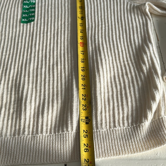 Frank and oat cream coloured XL crewneck ribbed knit sweater - Picture 10 of 13